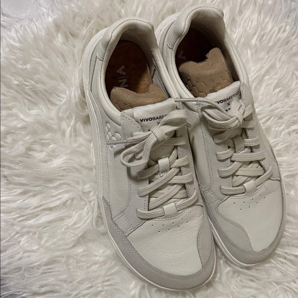 Vivo Barefoot Women's Sneakers - Cream - Picture 3 of 6